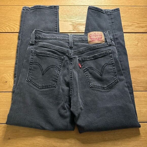 Levi wedgie button fly jeans 28 black - Picture 11 of 12